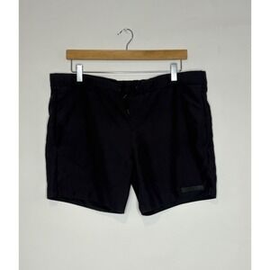 Sandro Men Medium Swim Short Shorts Trunks Navy Blue Drawstring Flawed
